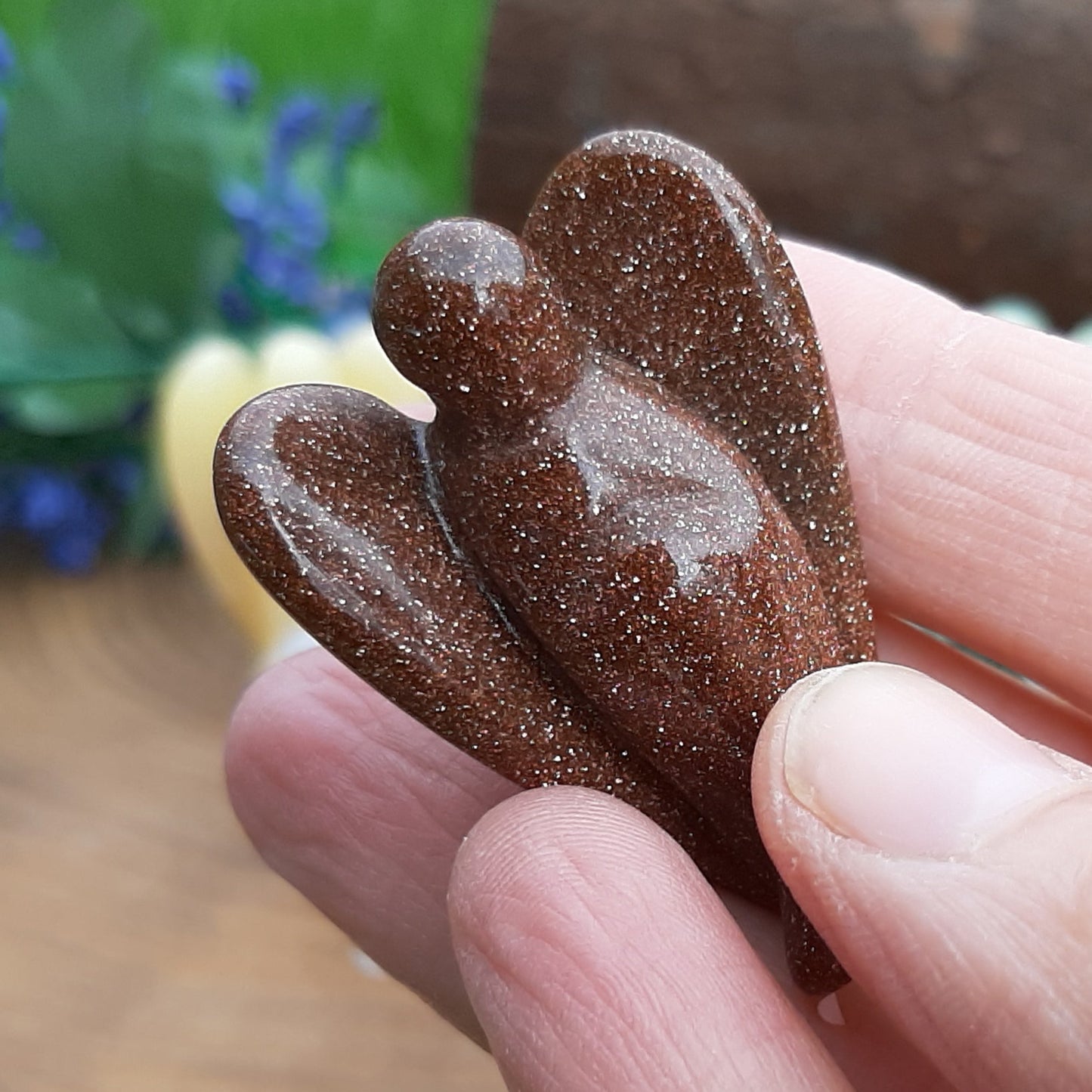 Goldstone Angel 4cm