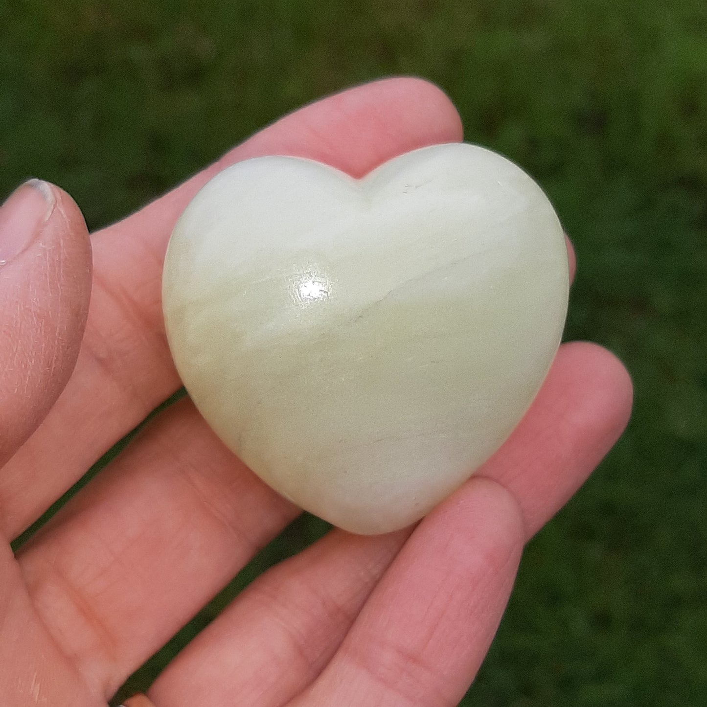 Green Jade Heart 4cm