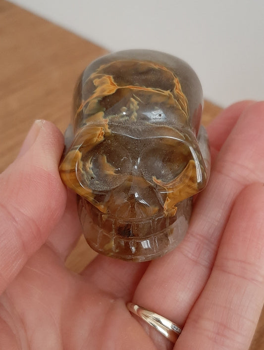 Tigers Glass Crystal Skull