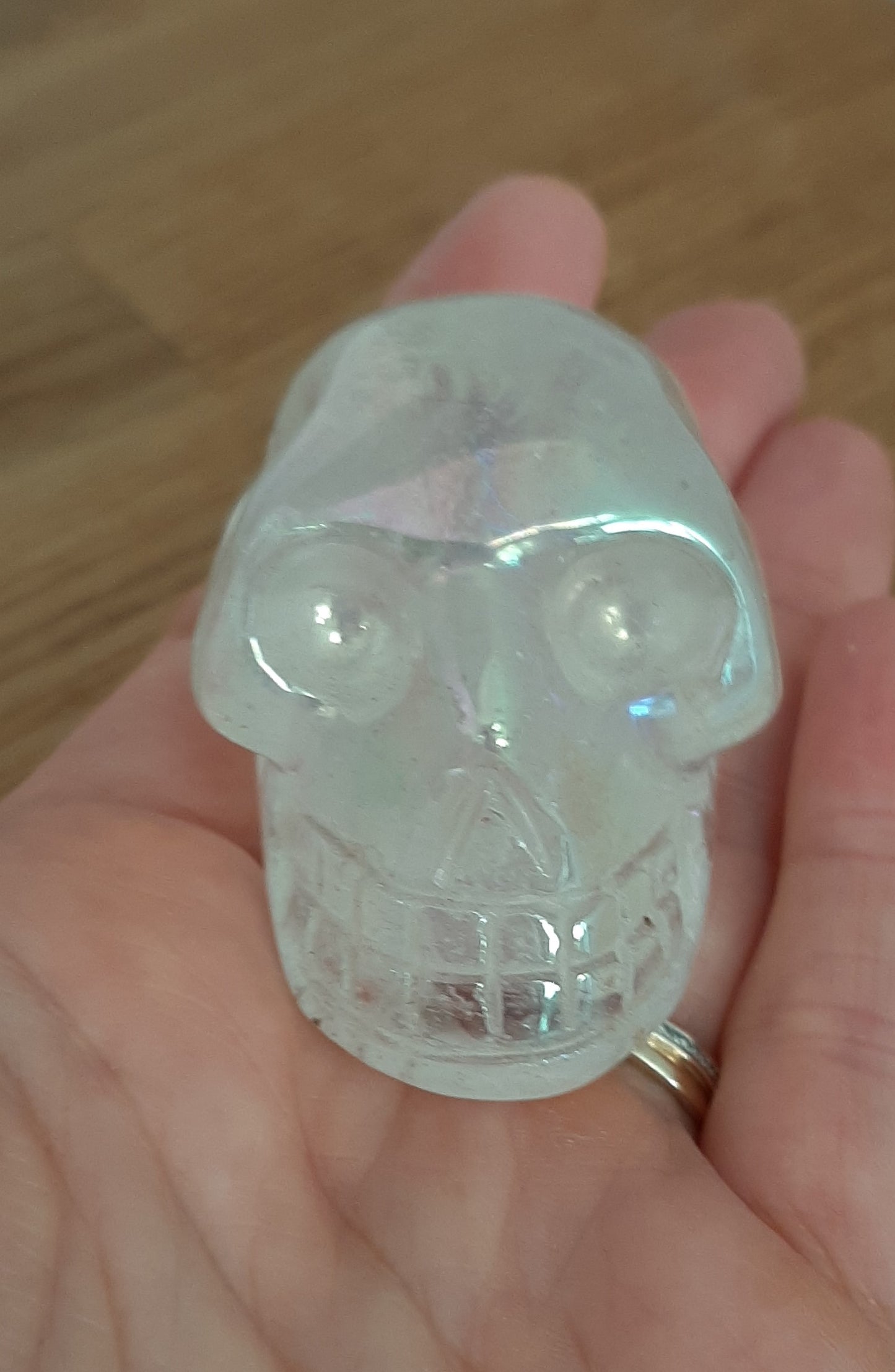 Aura Quartz Skull 4cm/5.5cm