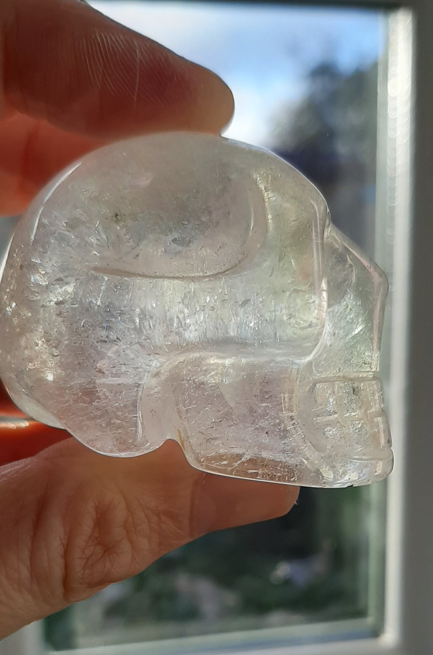 Aura Quartz Skull 4cm/5.5cm
