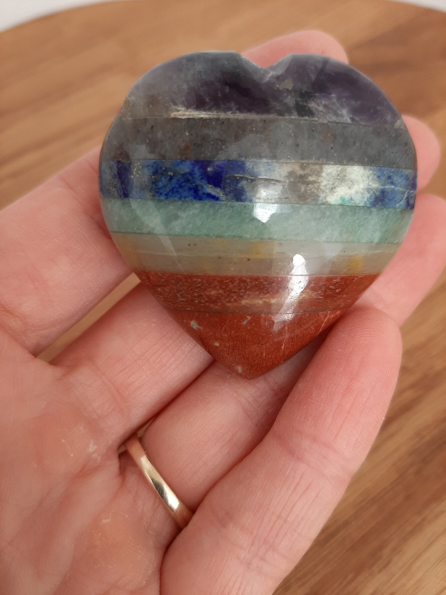 Seven Chakra Gemstone Heart