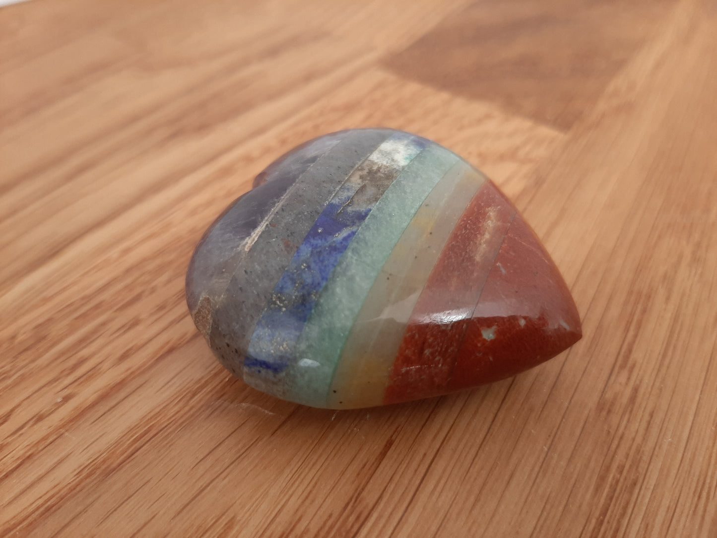 Seven Chakra Gemstone Heart