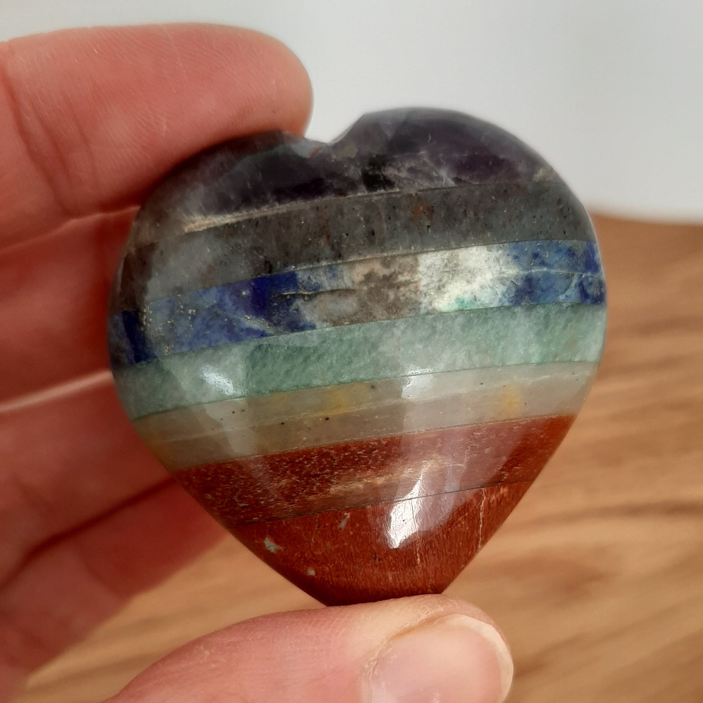 Seven Chakra Gemstone Heart