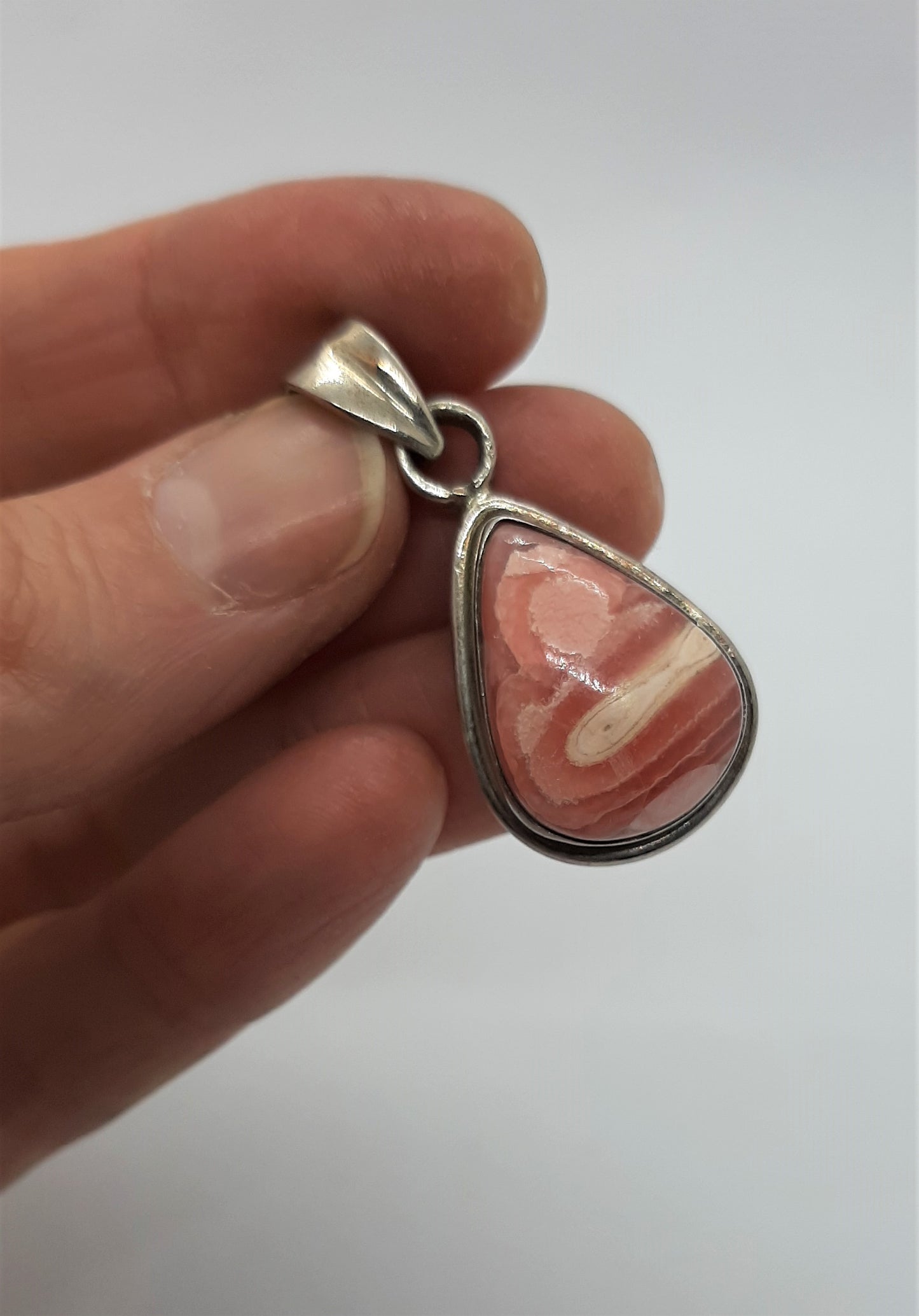 Rhodocrosite 925 Silver Pendant
