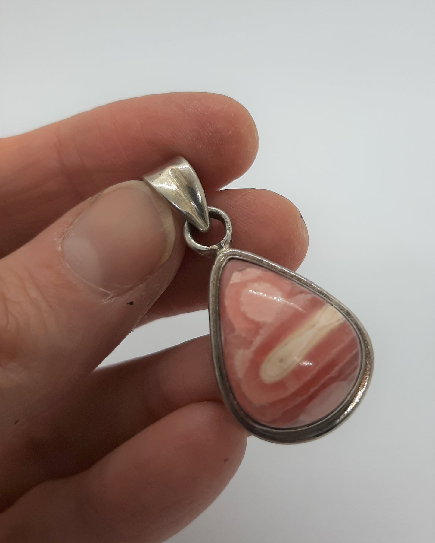 Rhodocrosite 925 Silver Pendant