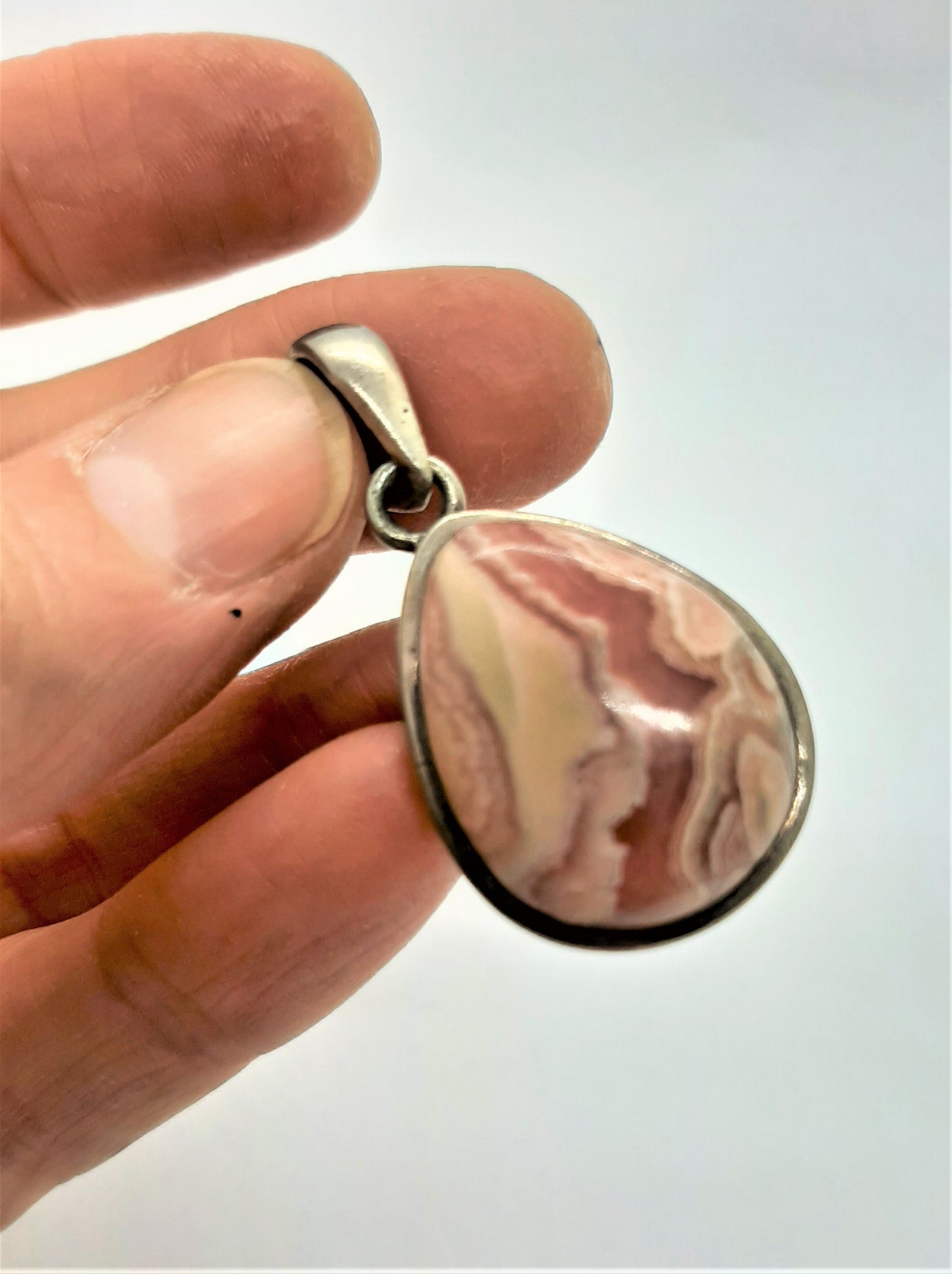 Rhodocrosite 925 Silver Pendant