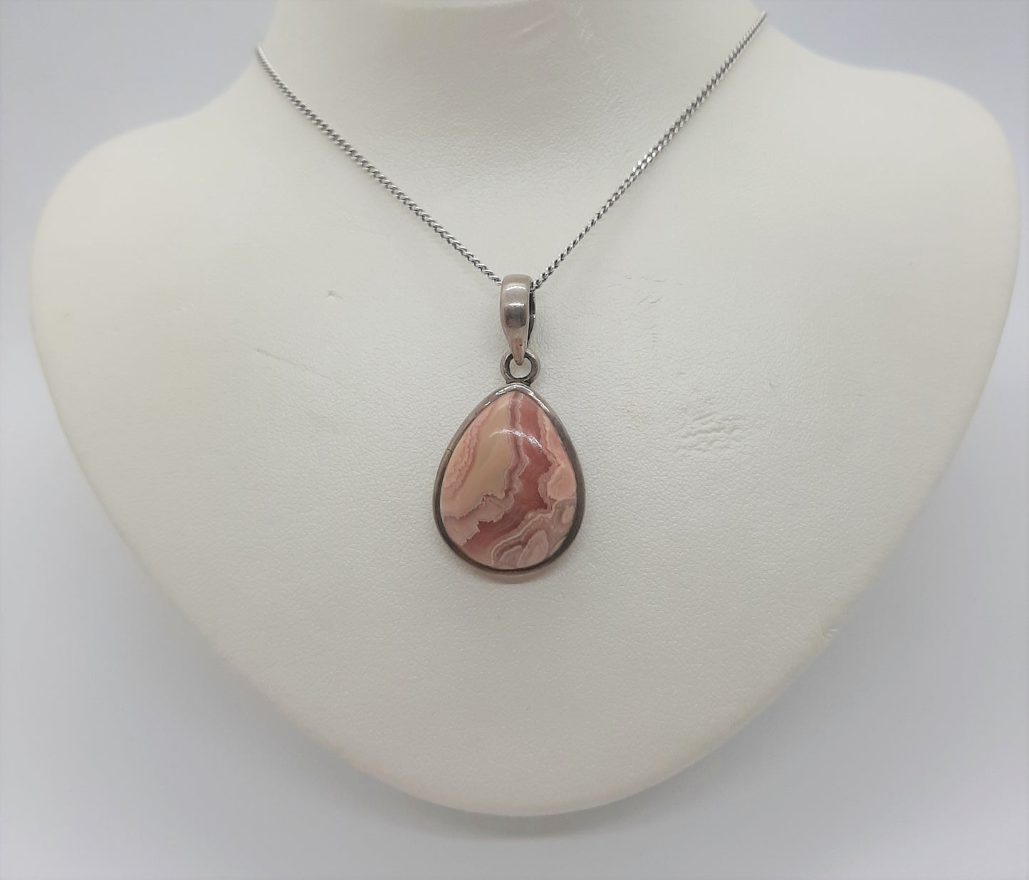 Rhodocrosite 925 Silver Pendant