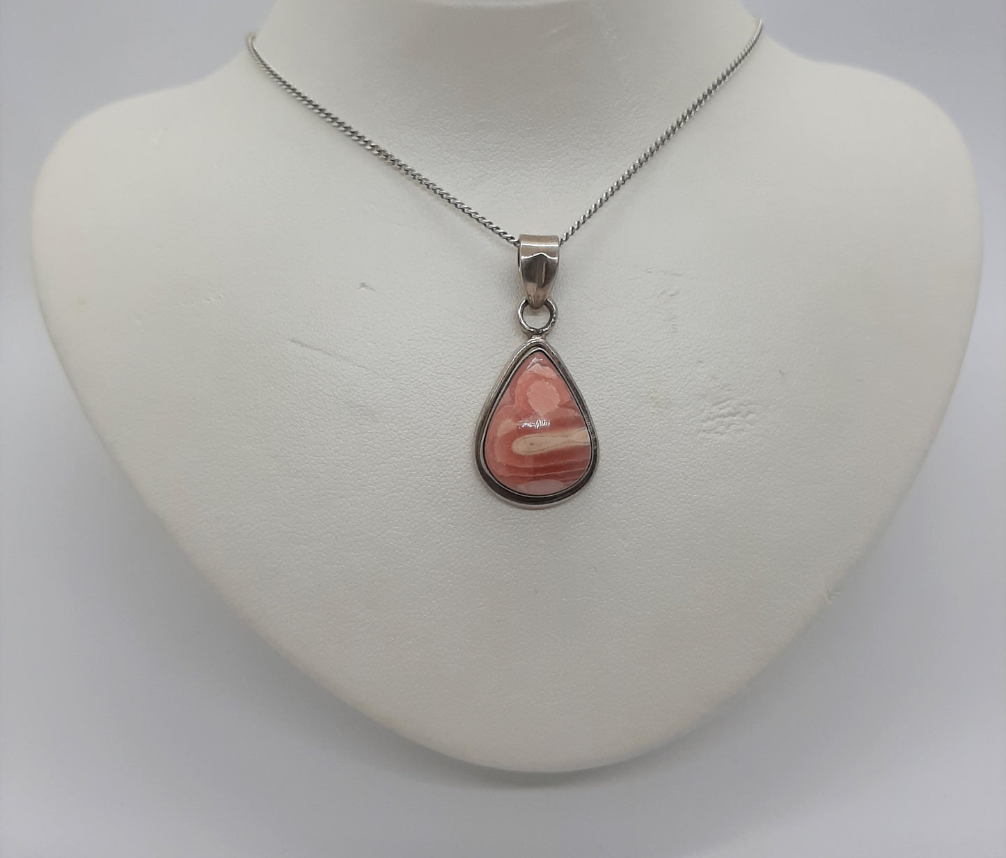 Rhodocrosite 925 Silver Pendant