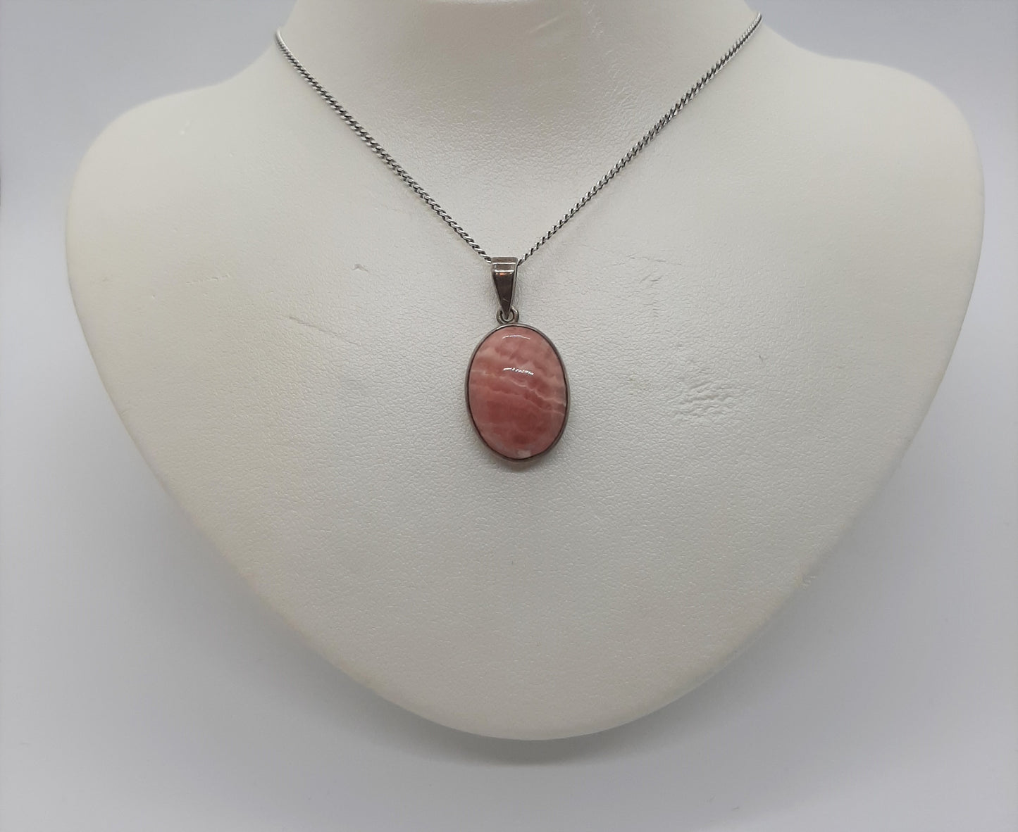 Rhodocrosite 925 Silver Pendant