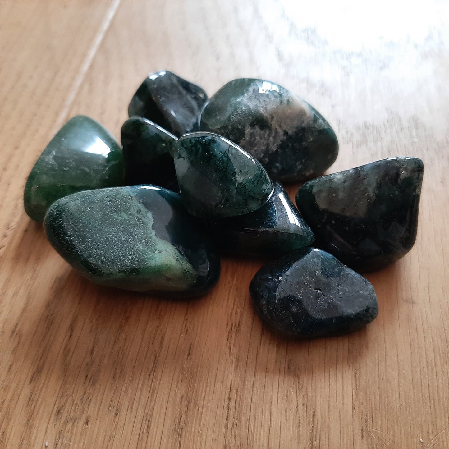 Moss Agate Tumblestone (M)