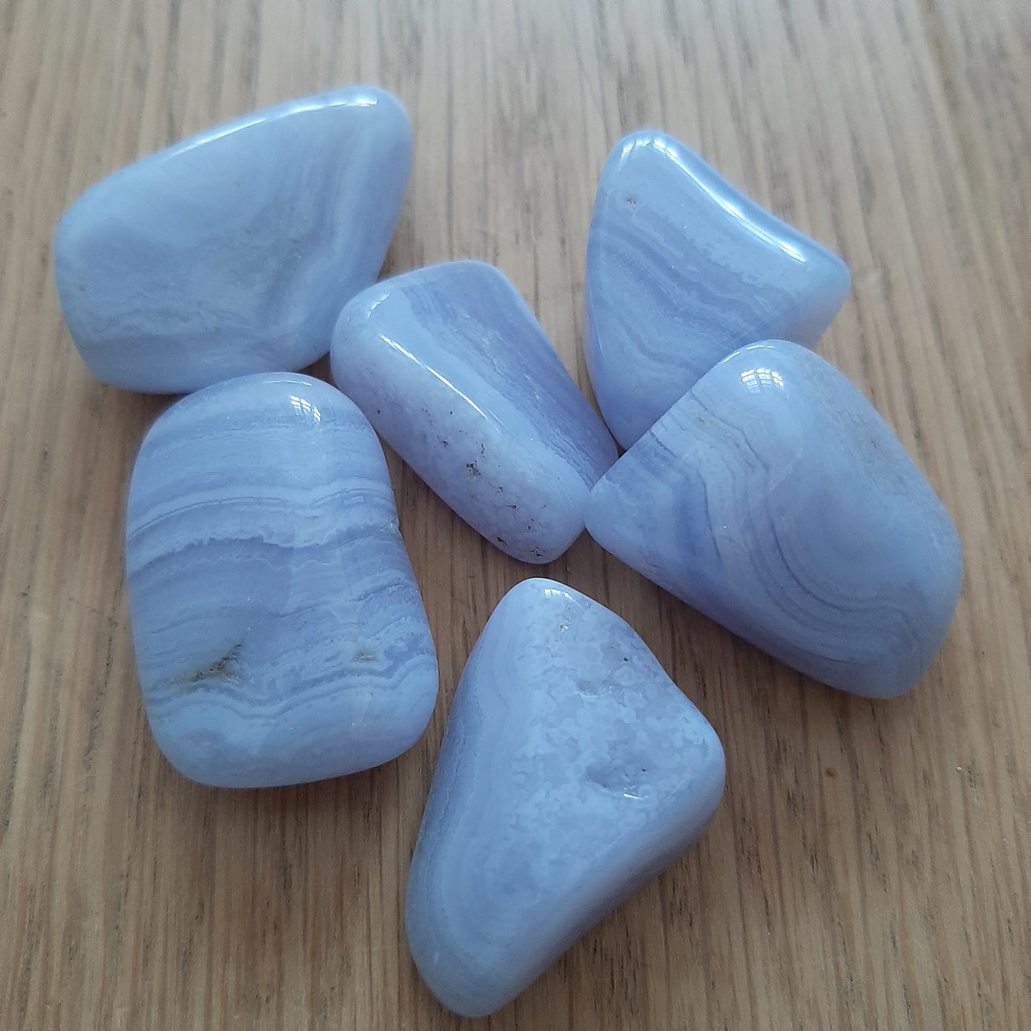 Blue Lace Agate Tumblestone (M/L)