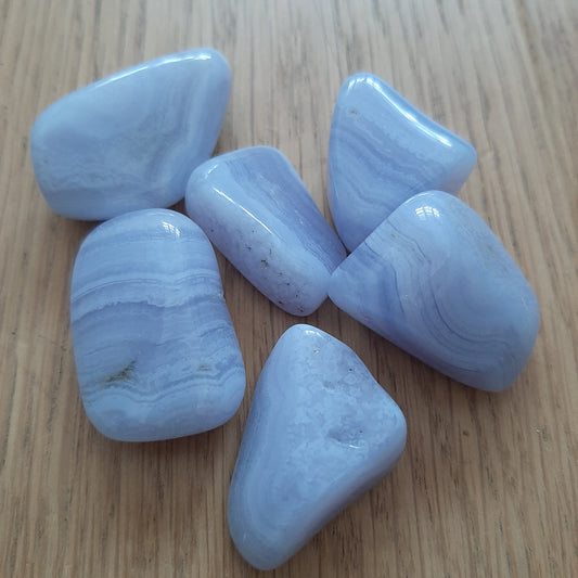 Blue Lace Agate Tumblestones (M)