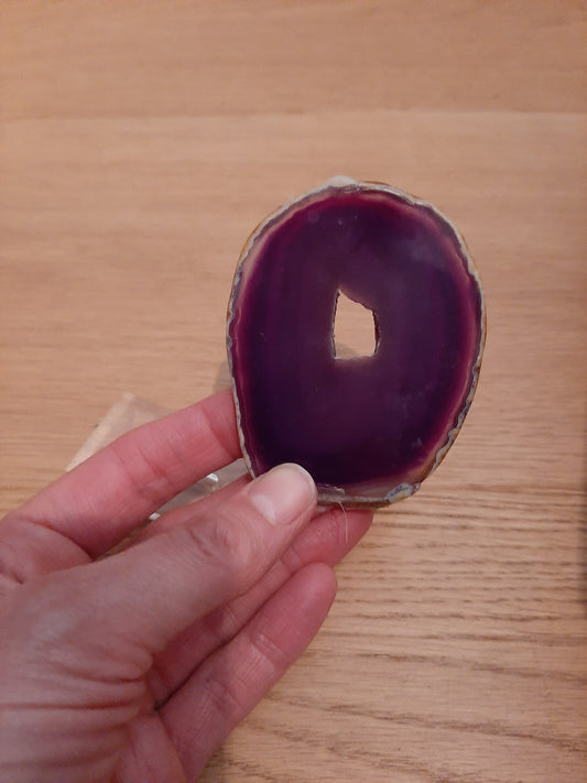Purple Agate on stand - Damaged - Seconds