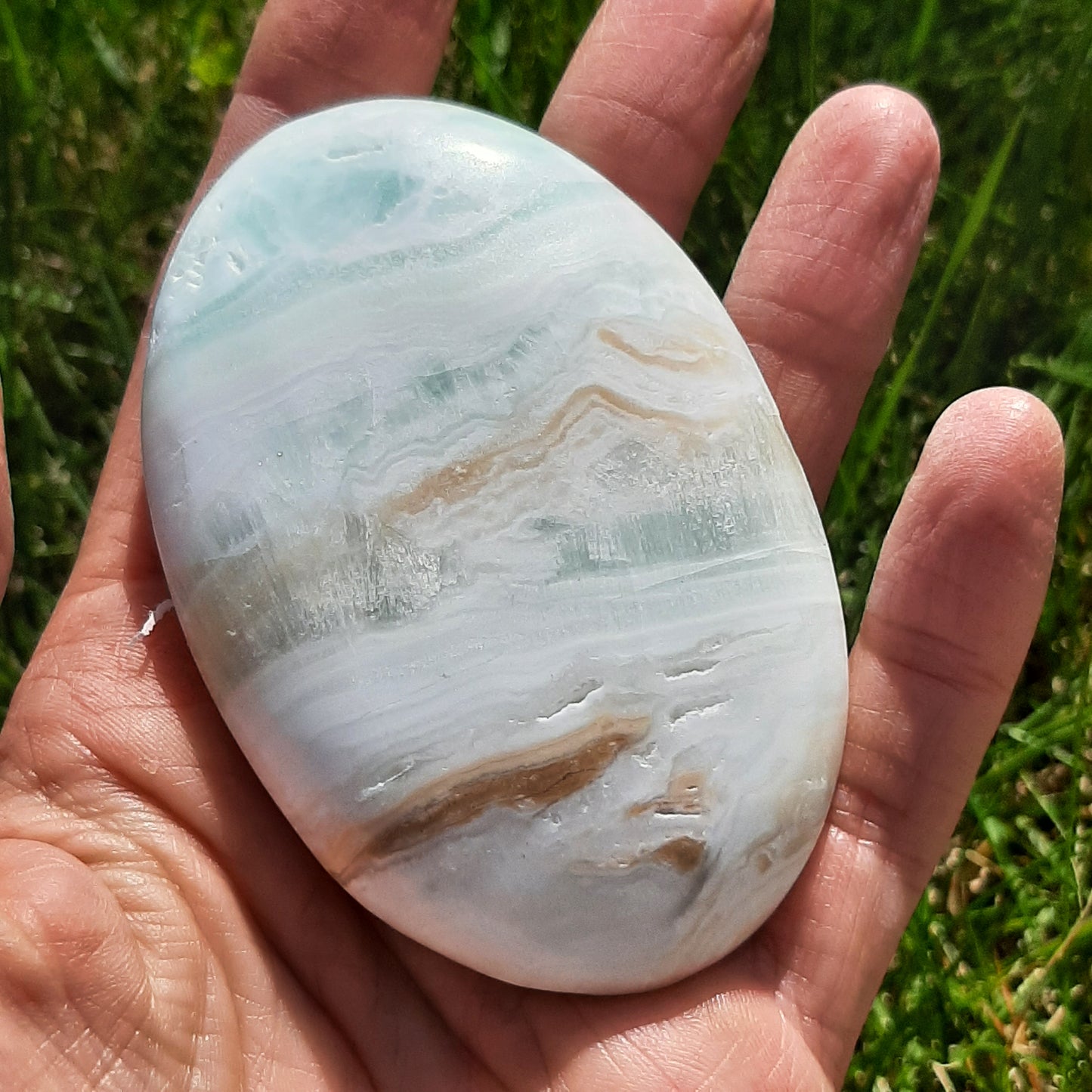 Caribbean Calcite Palmstone 8cm