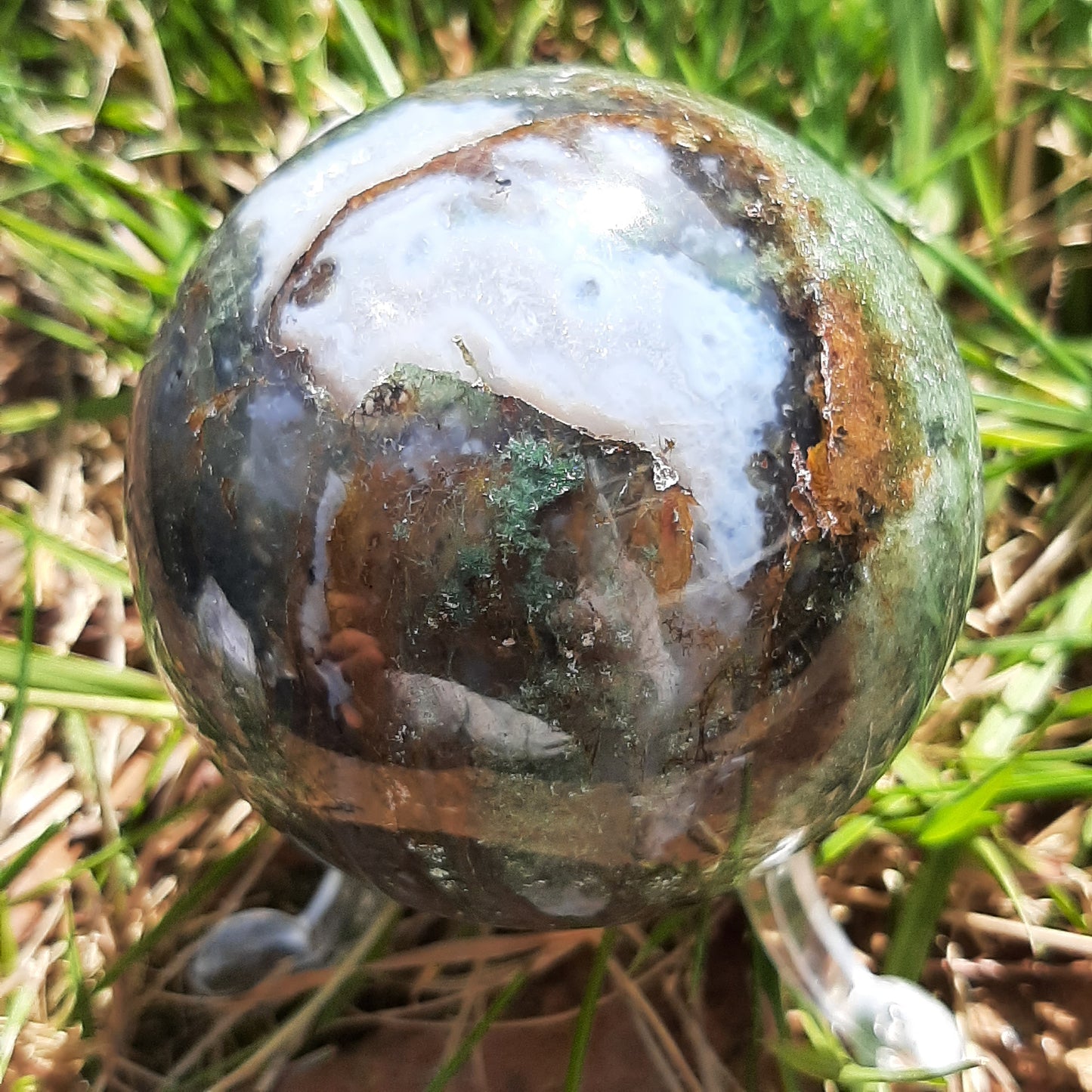 Moss Agate Sphere 6cm