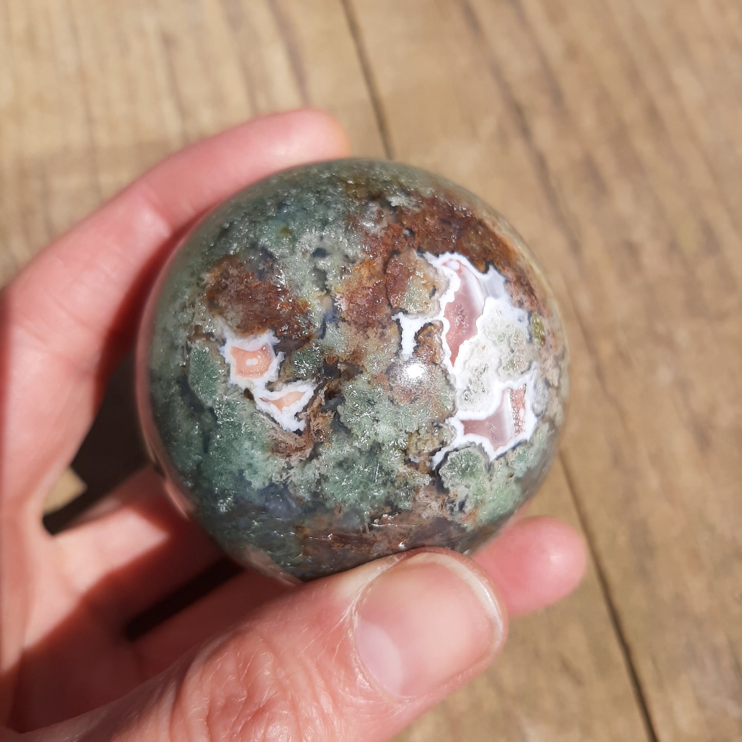 Moss Agate Sphere 6cm