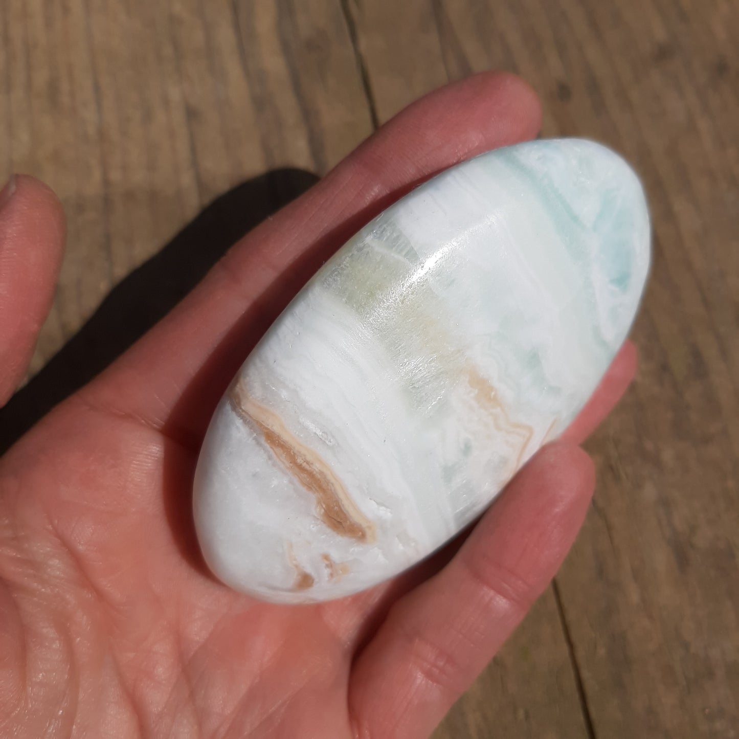 Caribbean Calcite Palmstone 8cm