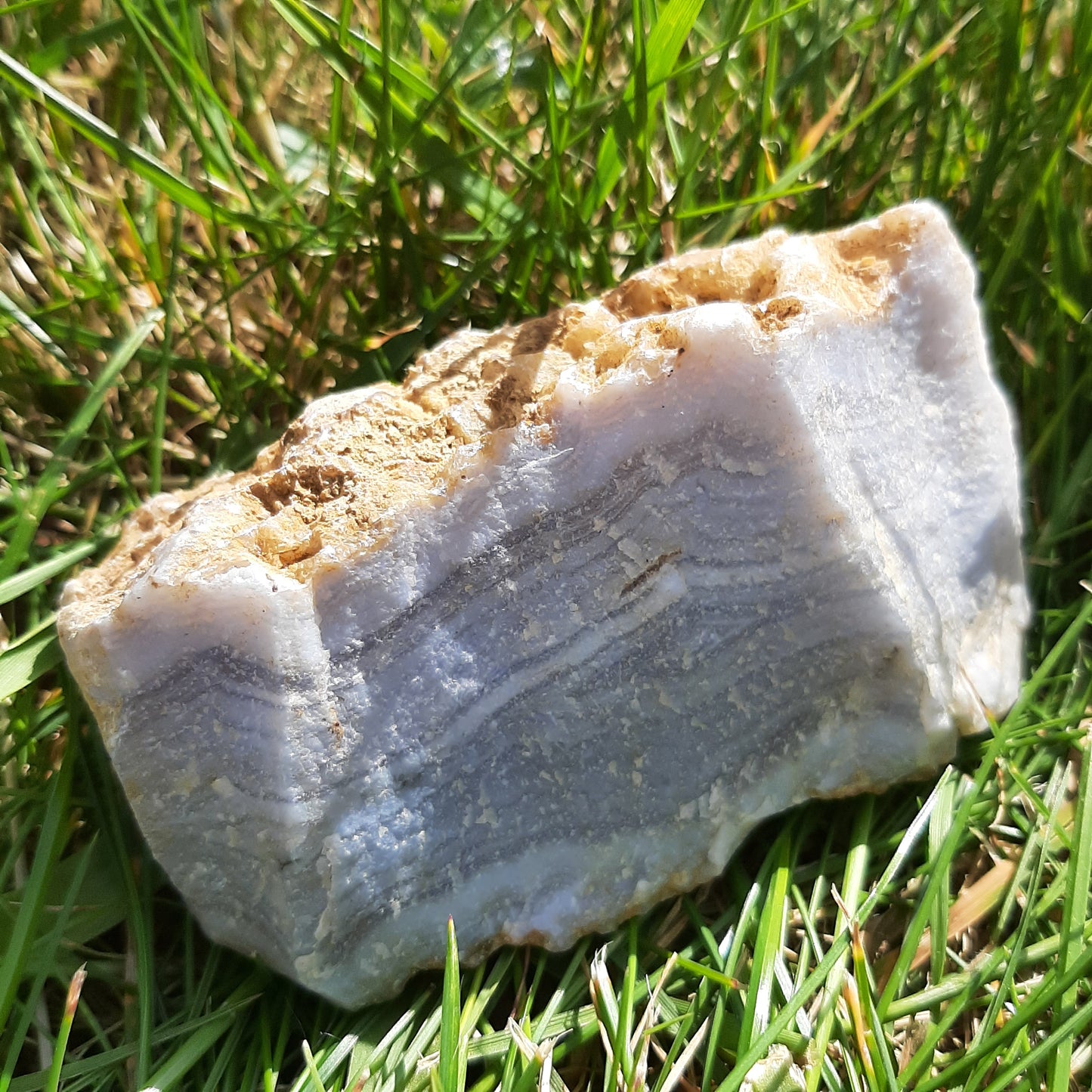 Raw Blue Lace Agate 10cm