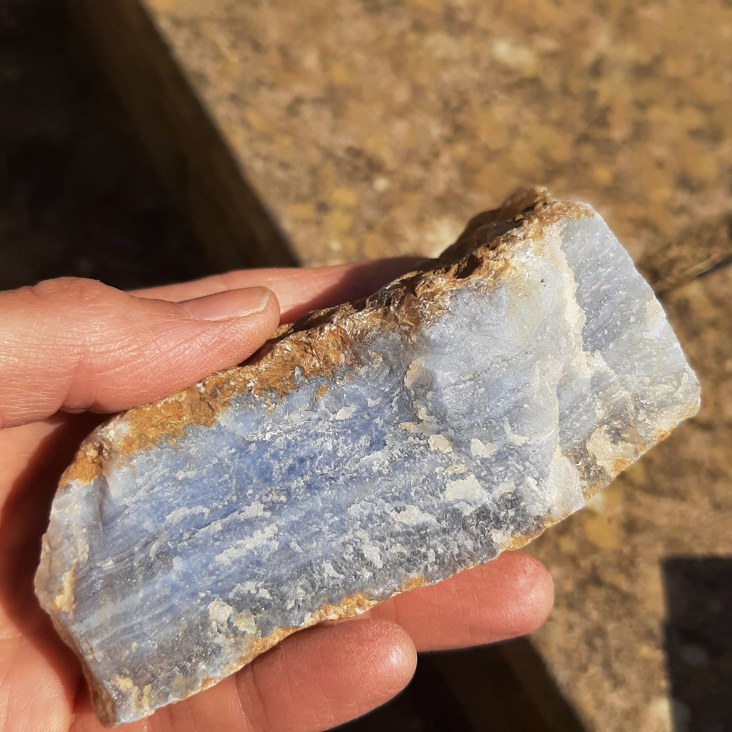 Raw Blue Lace Agate 10cm
