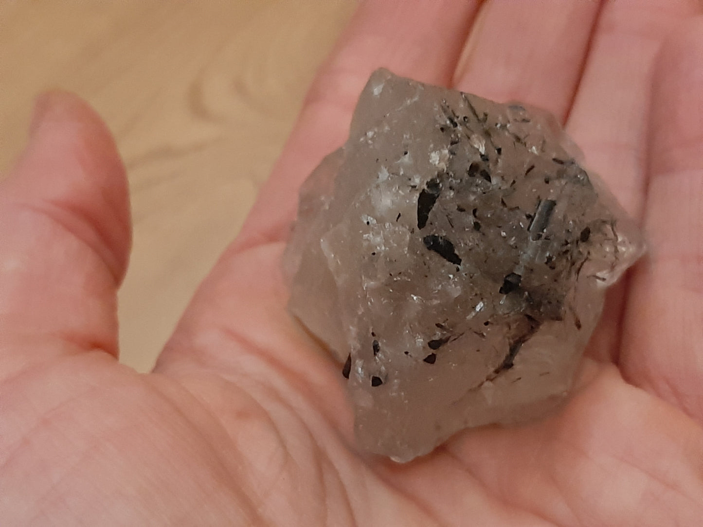 Tourmalinated Quartz Chunk