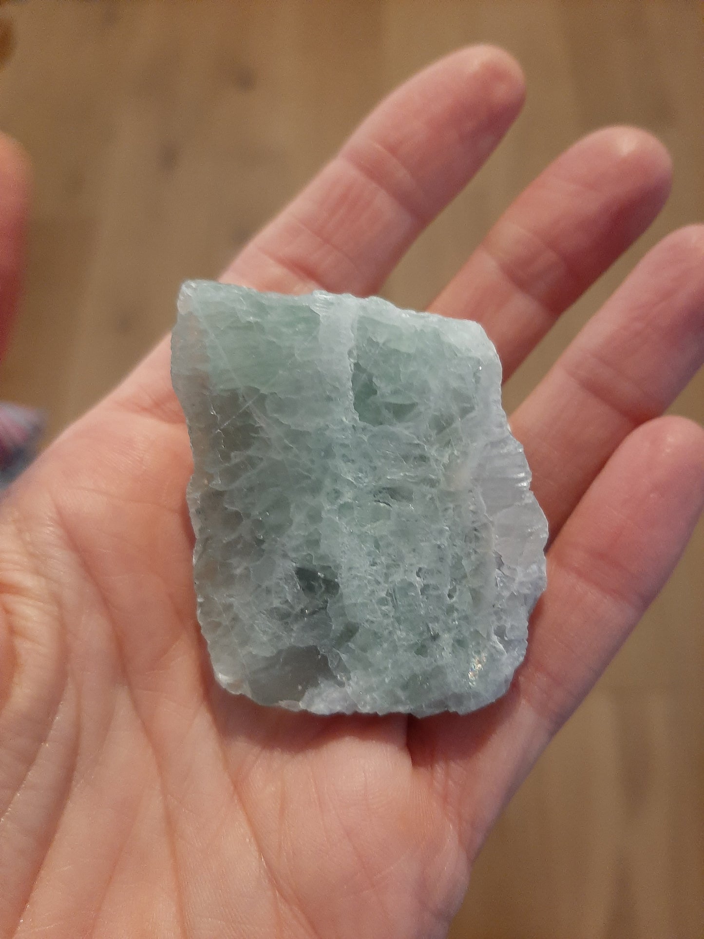 Flourite Natural Part-Polished Chunk 5cm