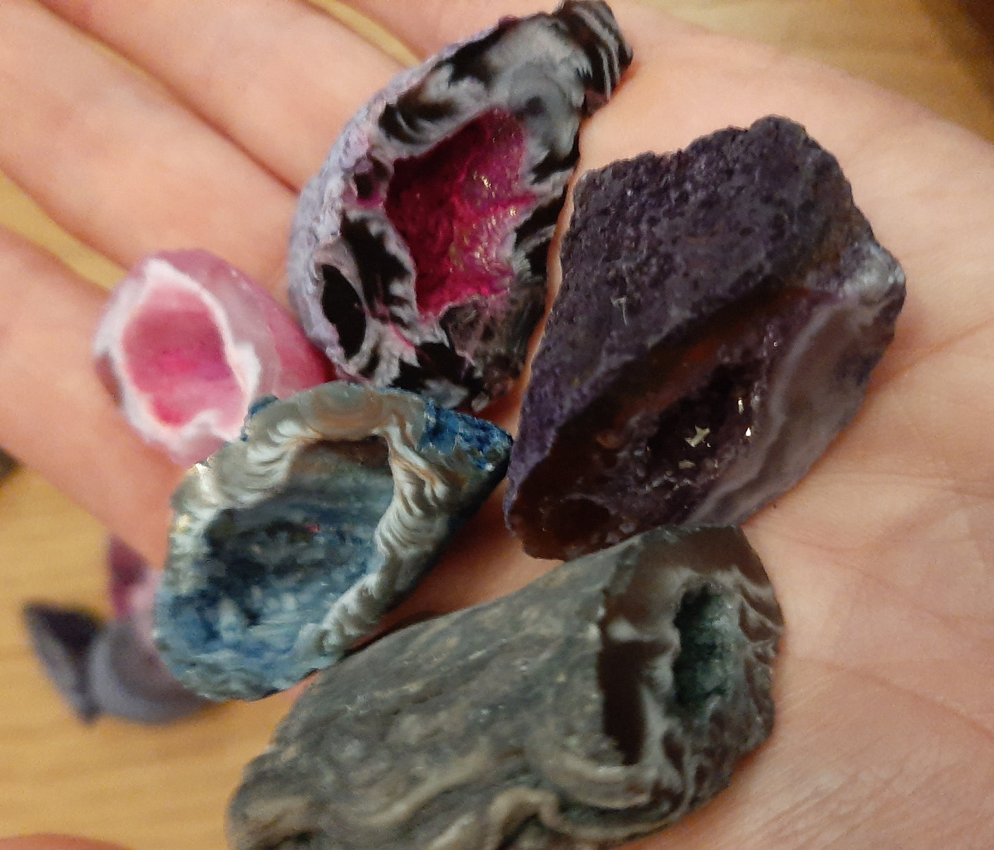 Agate Coloured Geode