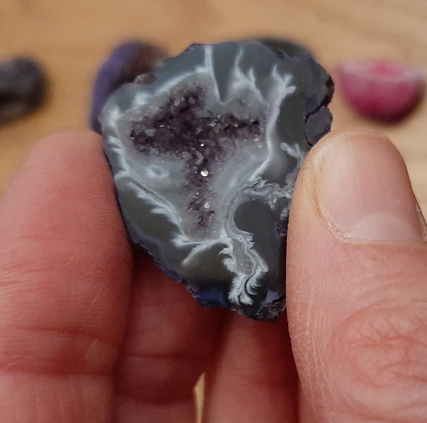 Agate Coloured Geode