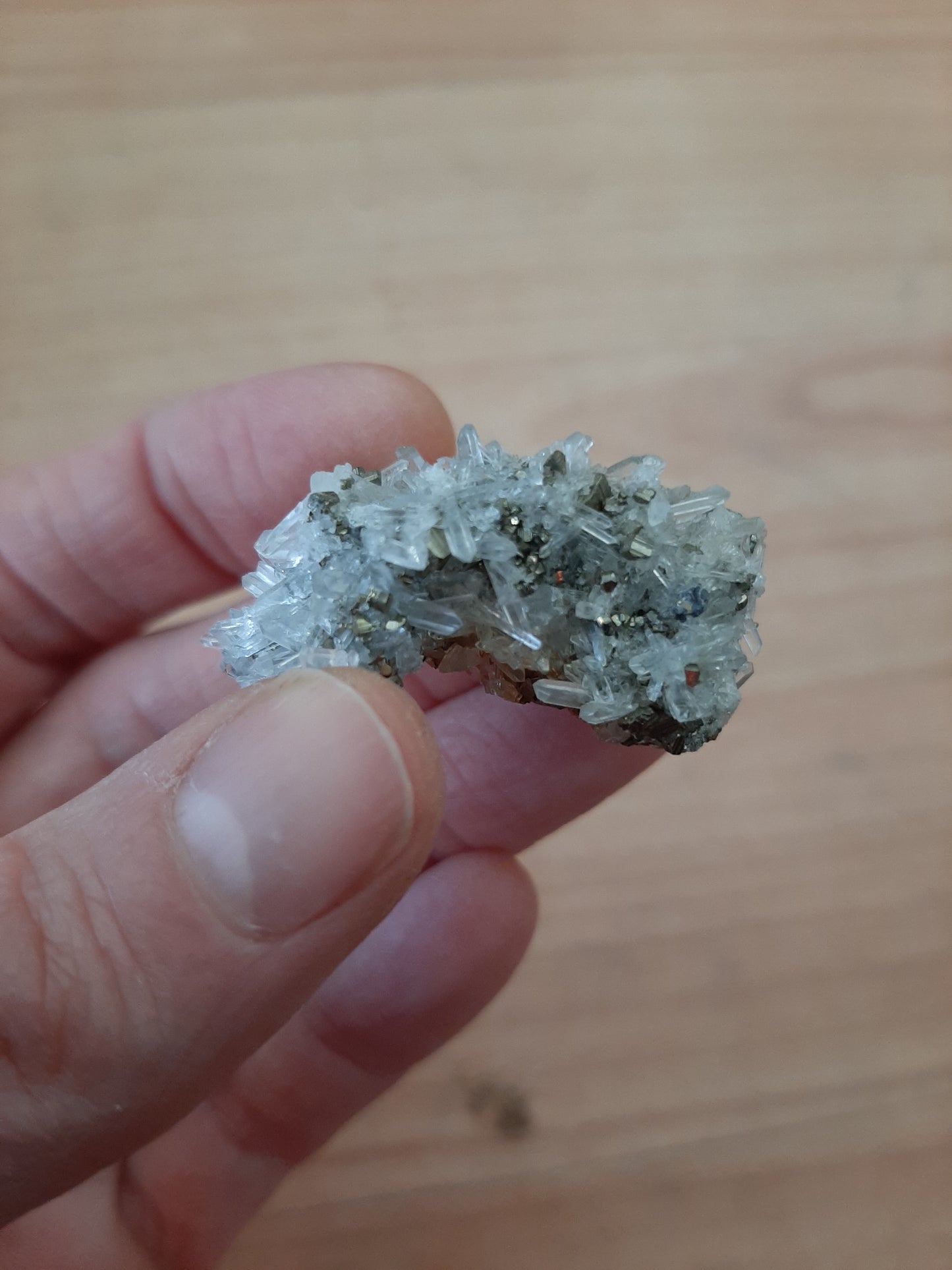 Needle Quartz/Pyrite Cluster 20g