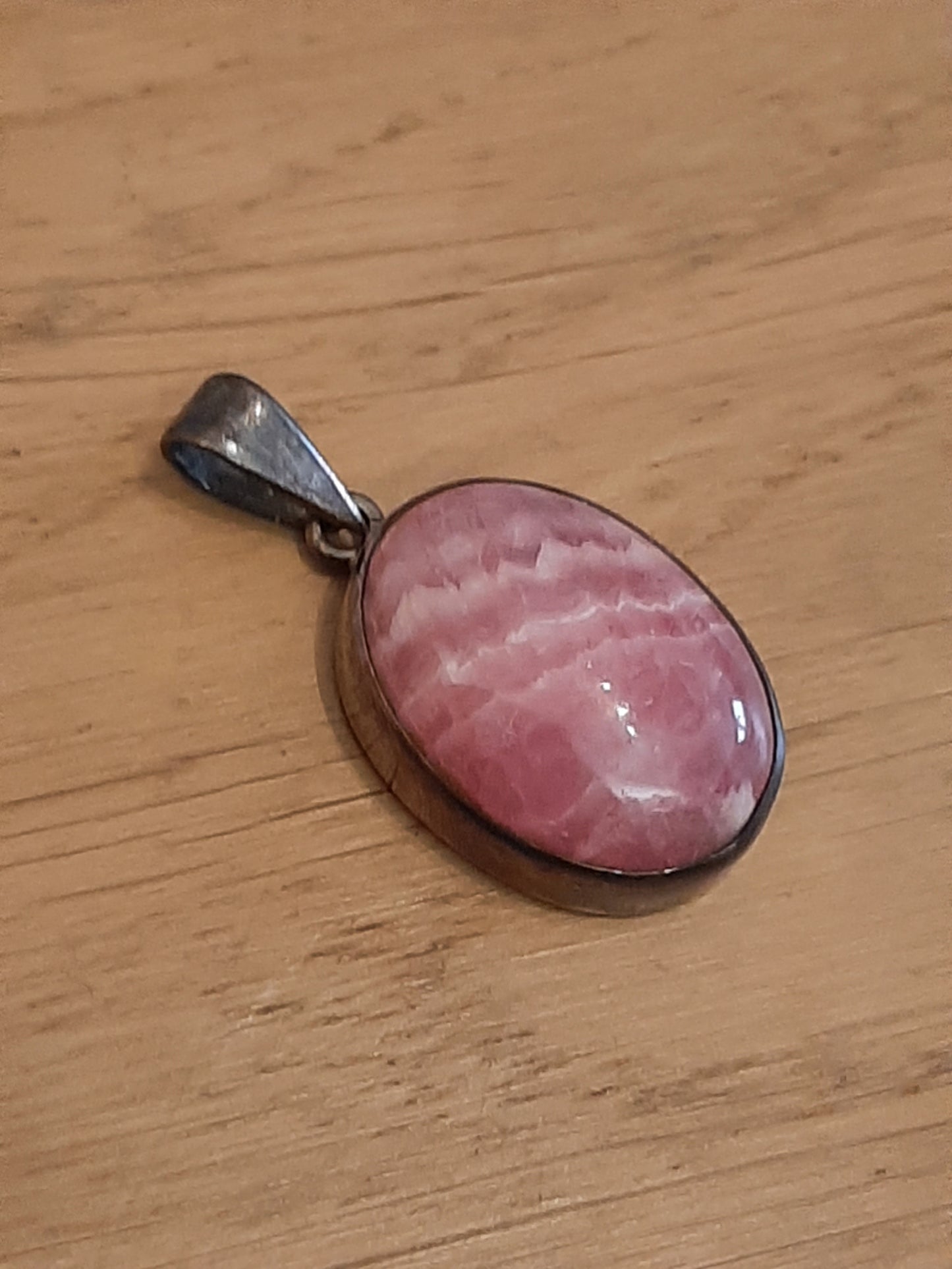 Rhodocrosite 925 Silver Pendant