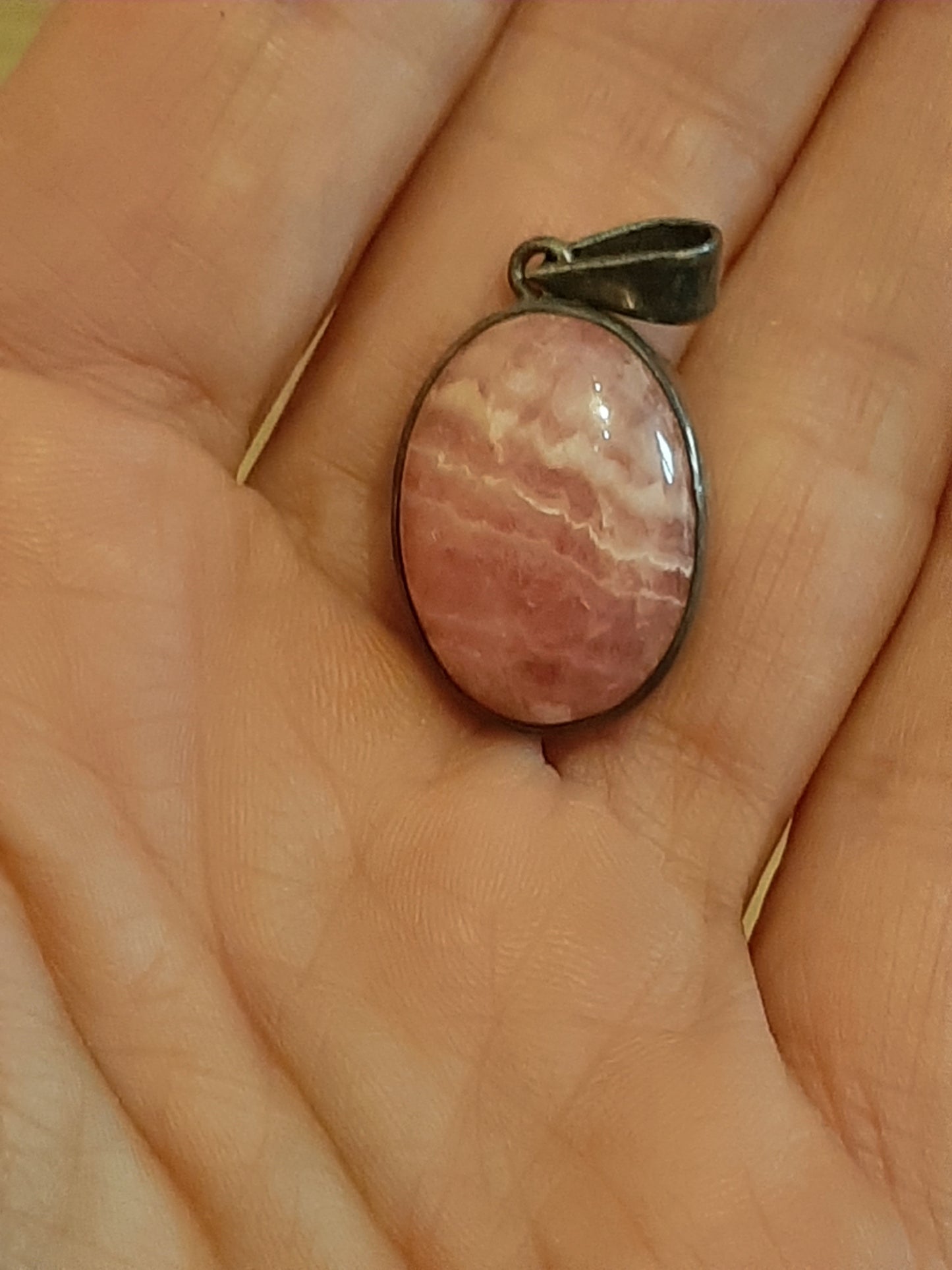 Rhodocrosite 925 Silver Pendant