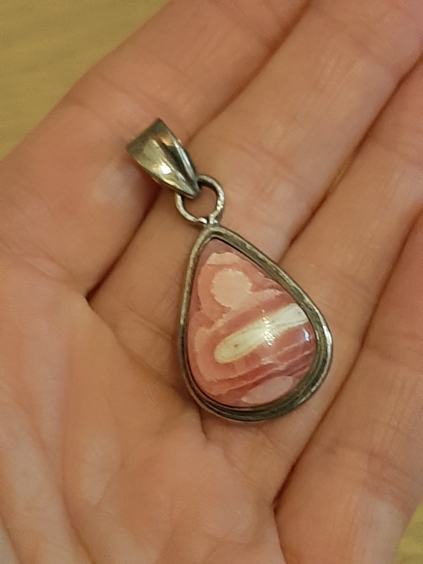 Rhodocrosite 925 Silver Pendant