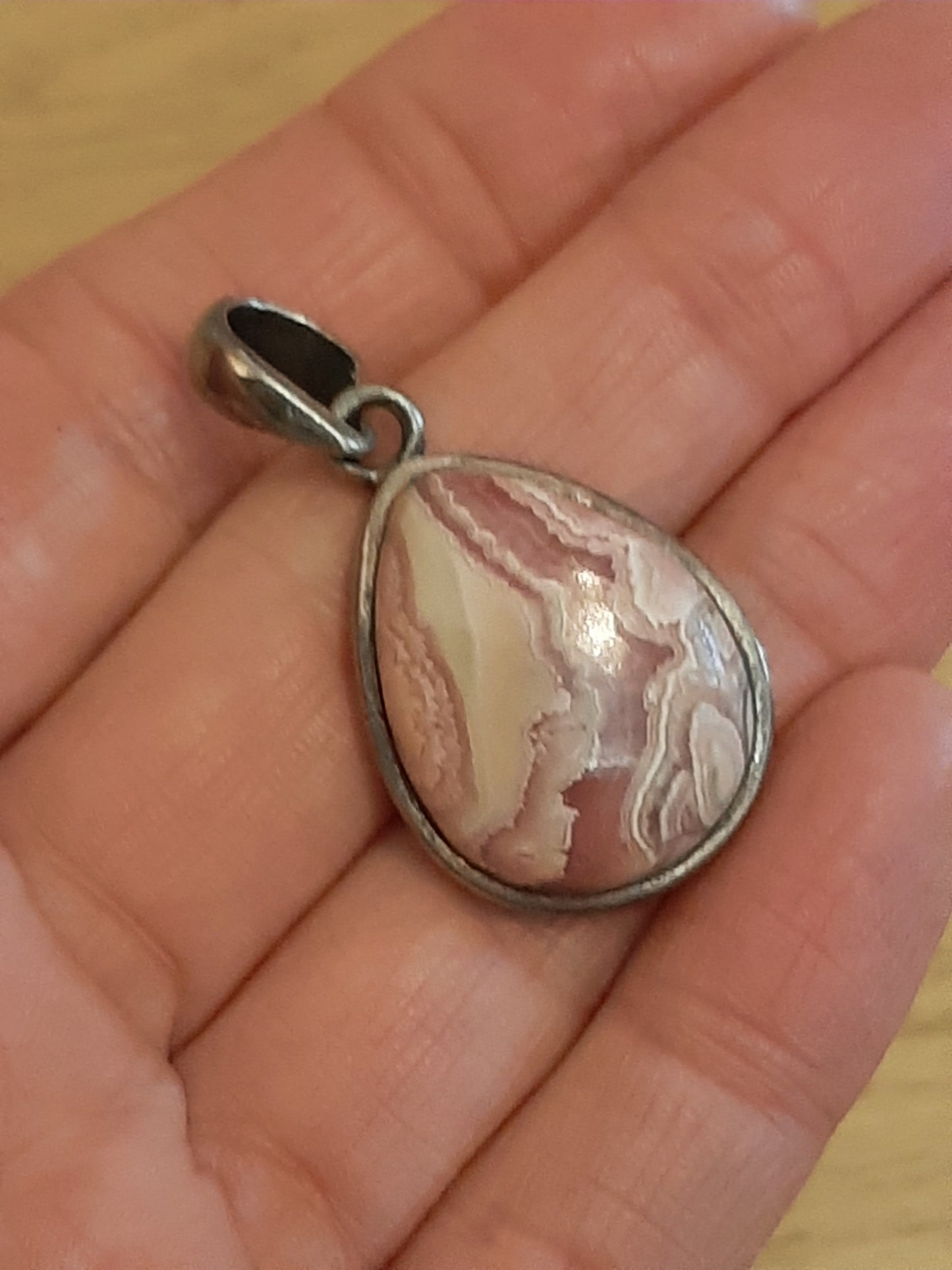 Rhodocrosite 925 Silver Pendant