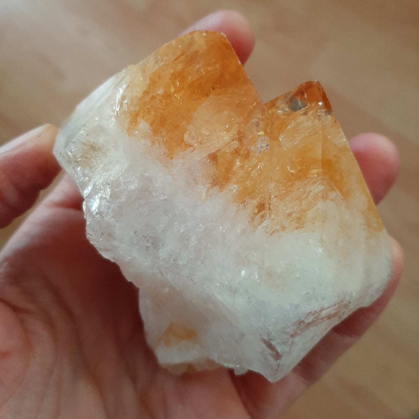 Citrine Double Point 8cm