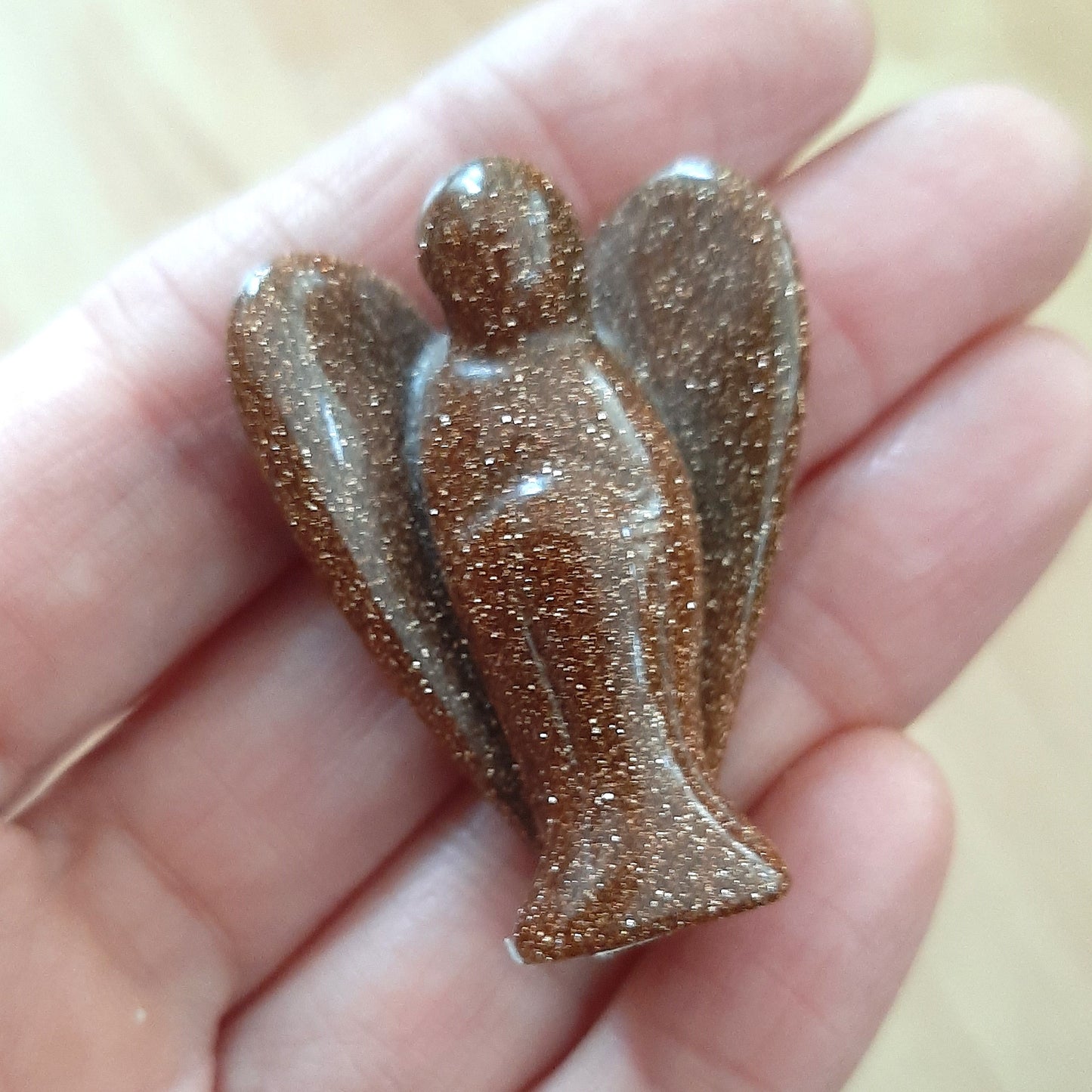 Goldstone Angel 4cm