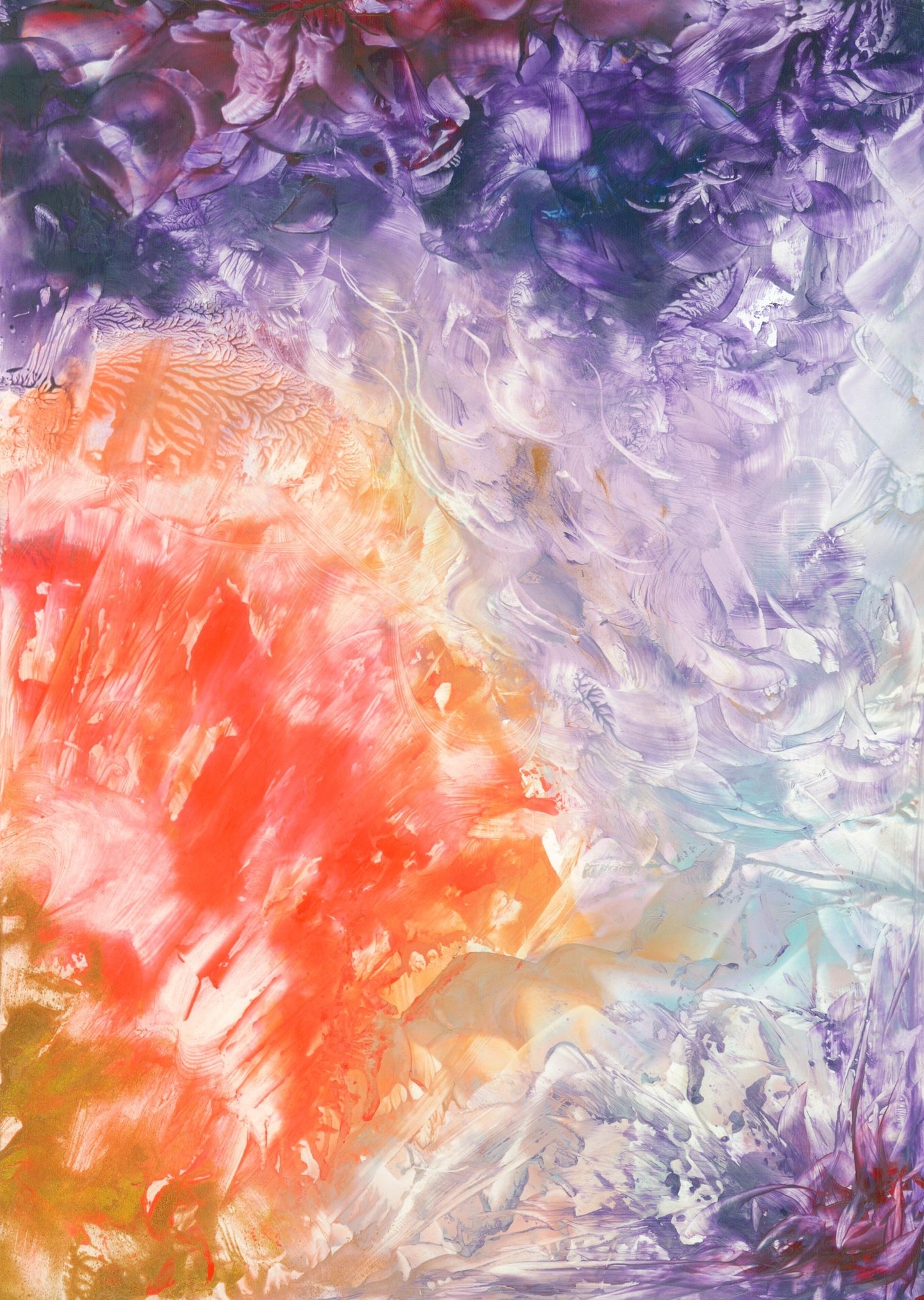 Unmounted Encaustic Wax Spiritual Art Print