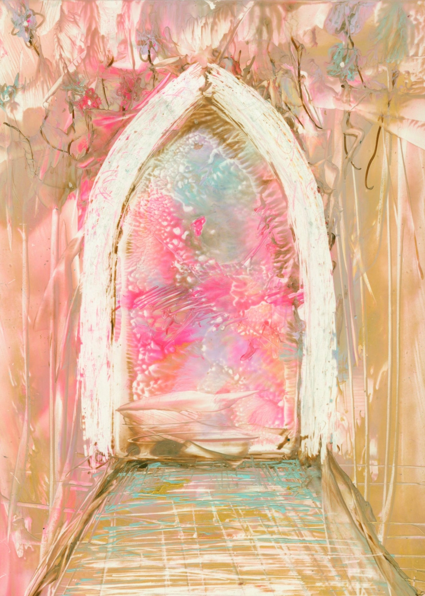 Unmounted Encaustic Wax Spiritual Art Print
