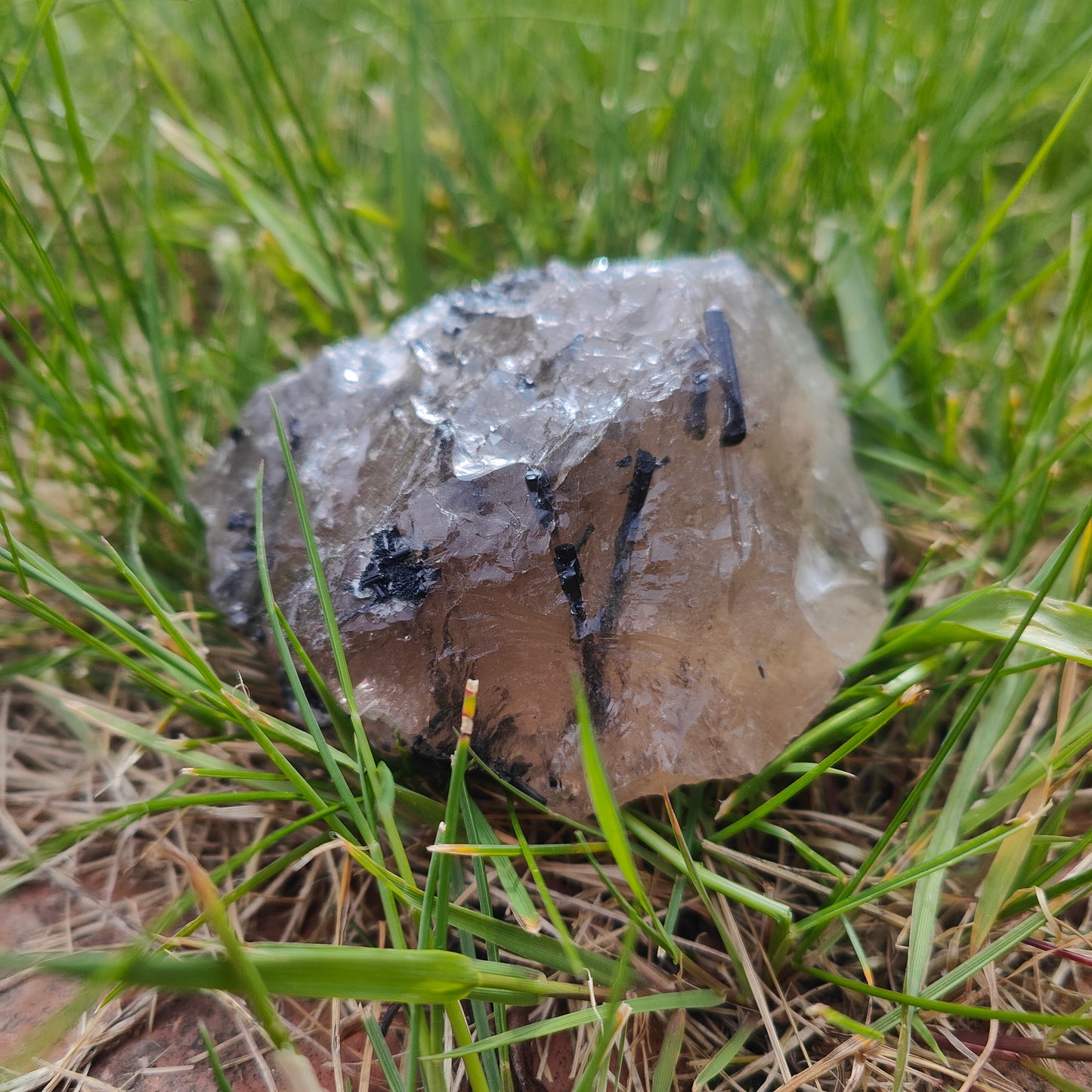 Tourmalinated Quartz Chunk