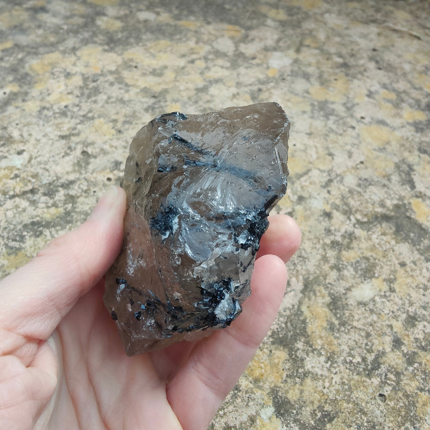 Tourmalinated Quartz Chunk