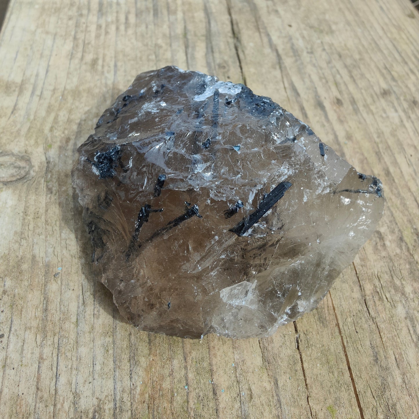 Tourmalinated Quartz Chunk