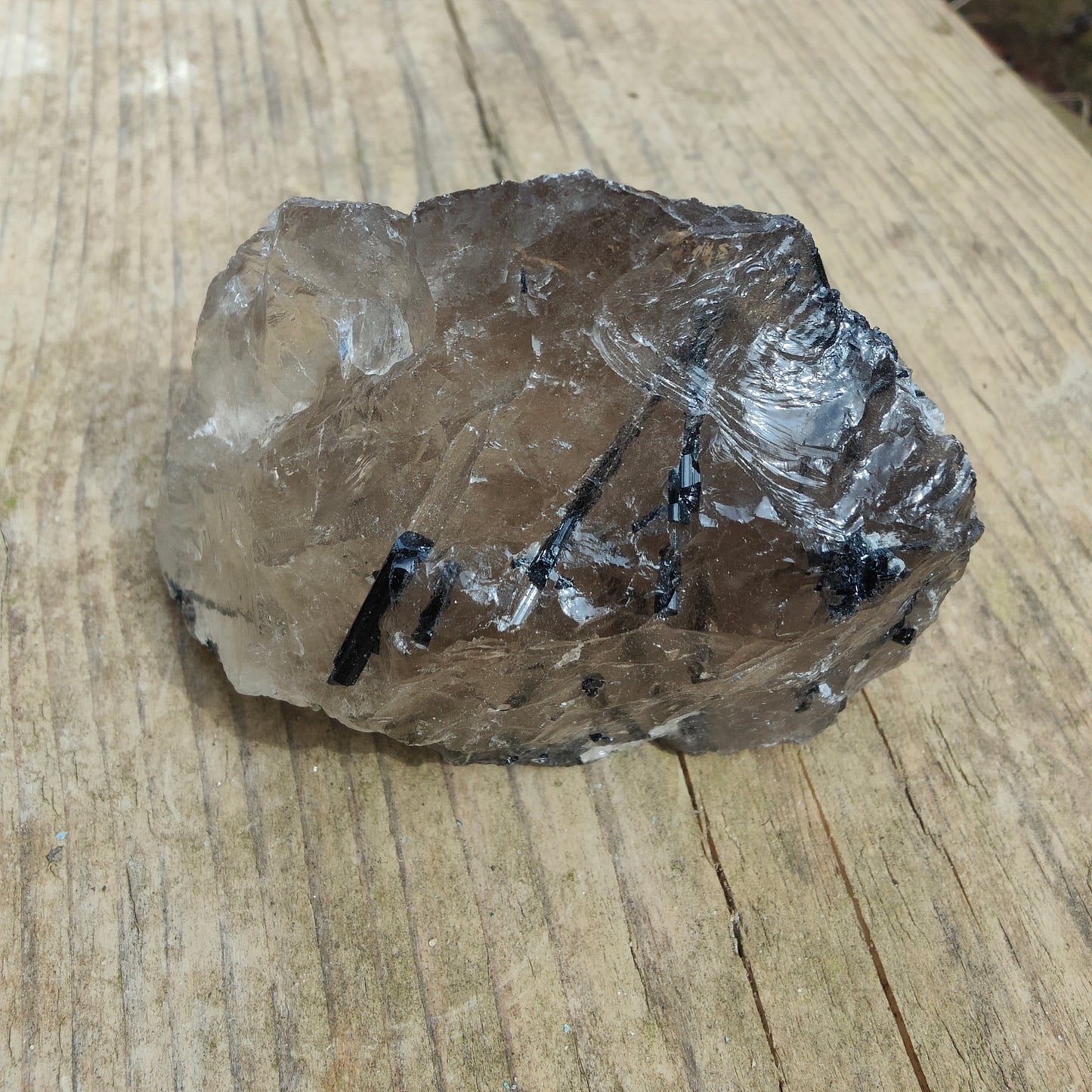 Tourmalinated Quartz Chunk