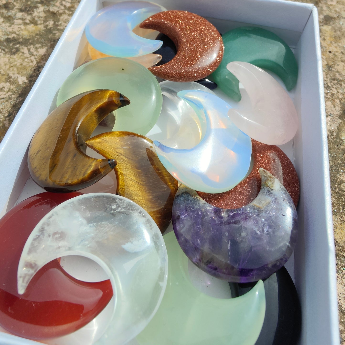 Gemstone Half Moon