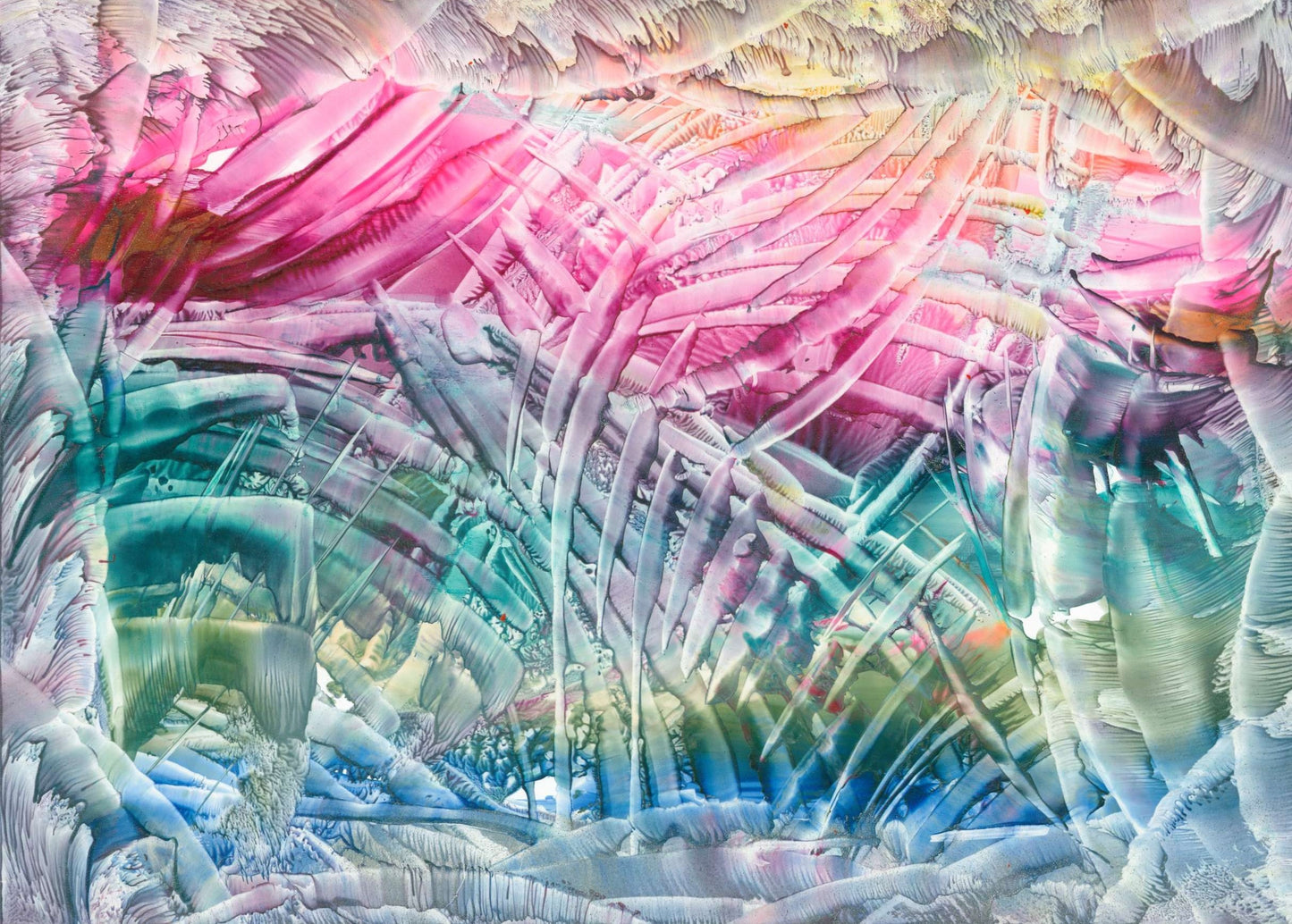 Mounted Encaustic Wax Spiritual Art Print