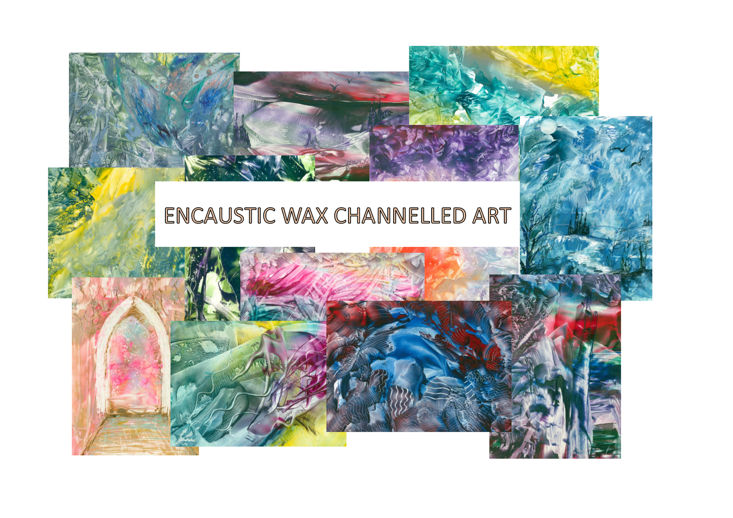 Unmounted Encaustic Wax Spiritual Art Print