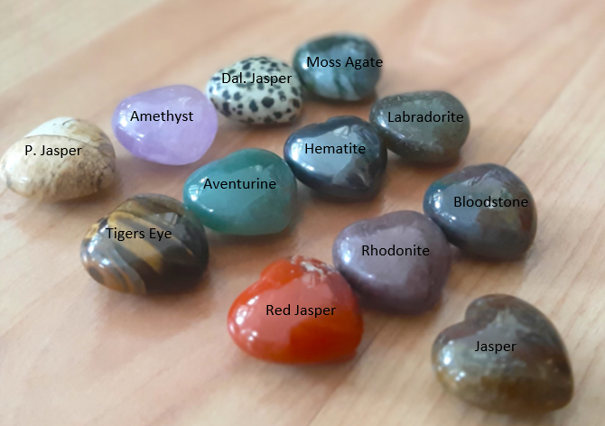 Gemstone Heart 2.5cm