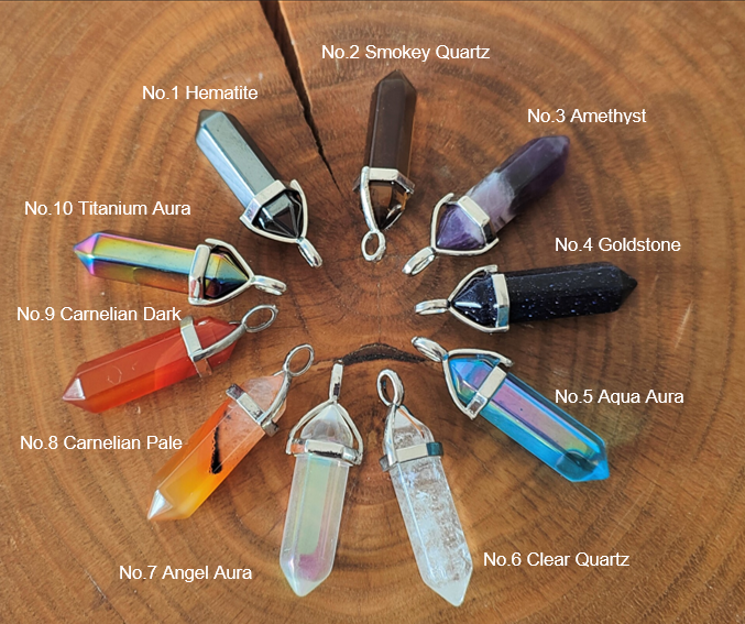 Long Lozenge Gemstone Pendant