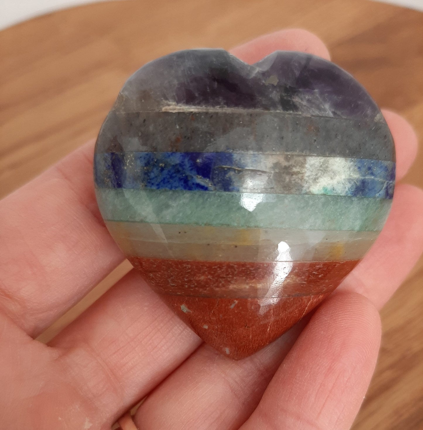 Seven Chakra Gemstone Heart