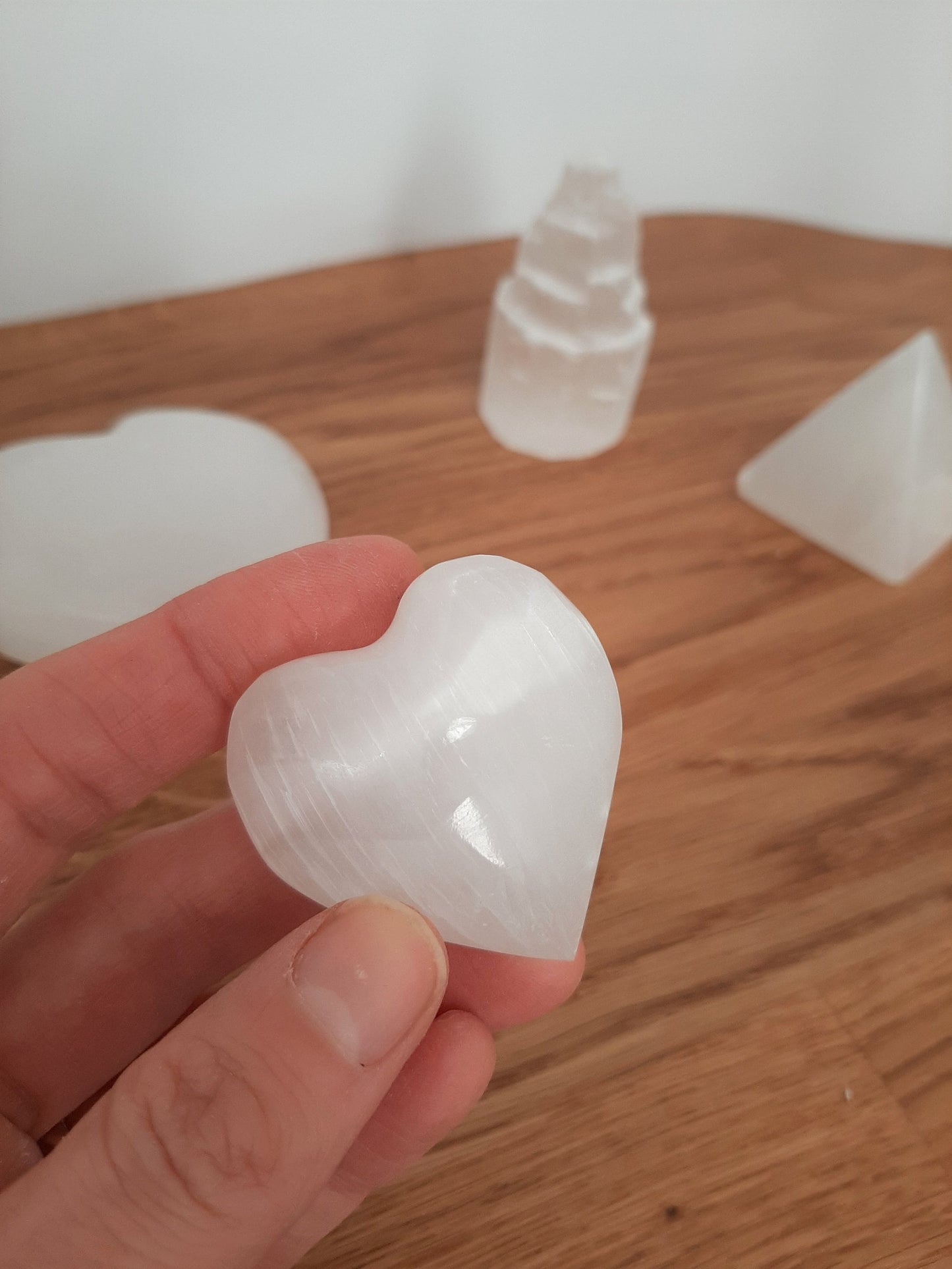 Selenite Heart 3-5cm