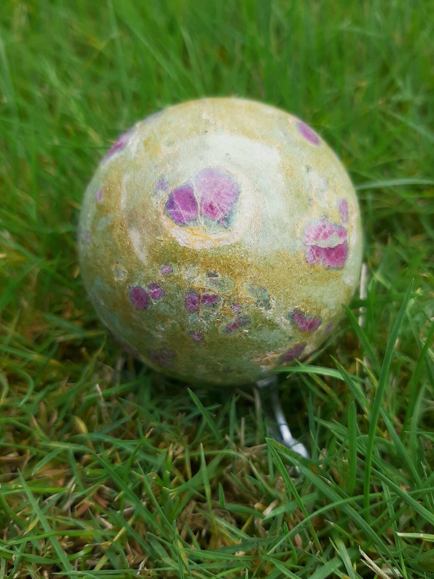 Ruby in Fuschite Sphere 5.4cm
