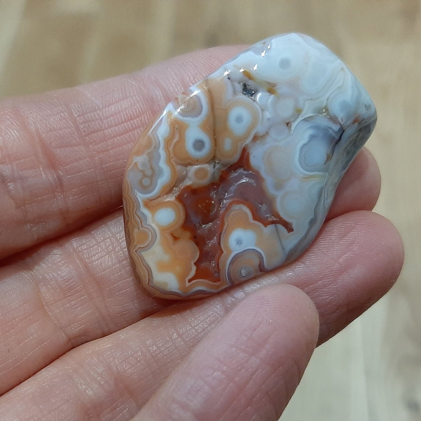 Crazy Lace Agate Tumblestone (M)